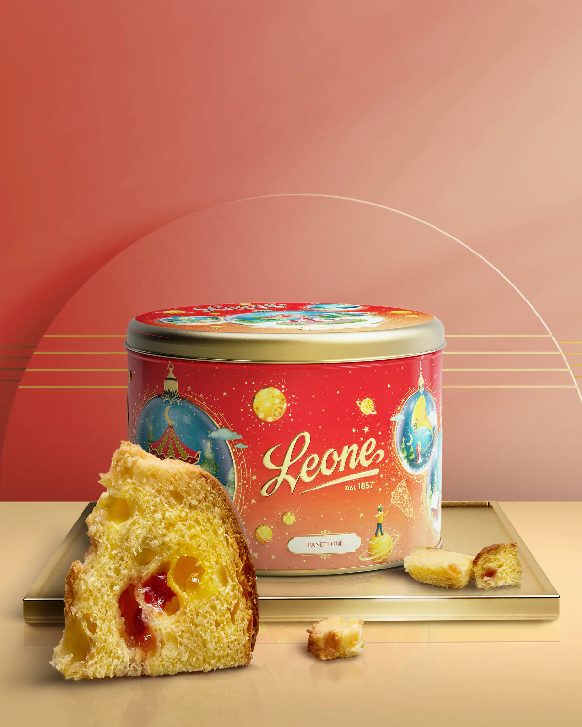 Panettone con Gelatine di Frutta