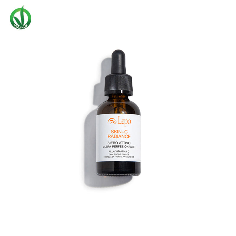 SKIN+C RADIANCE SIERO ATTIVO ULTRA PERFEZIONANTE alla vitamina C con succo di aloe e acqua di fiori d’arancio bio