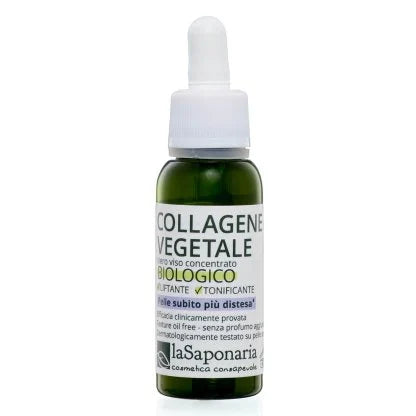 Collagene Vegetale Attivo Puro - Siero viso concentrato biologico liftante e tonificante