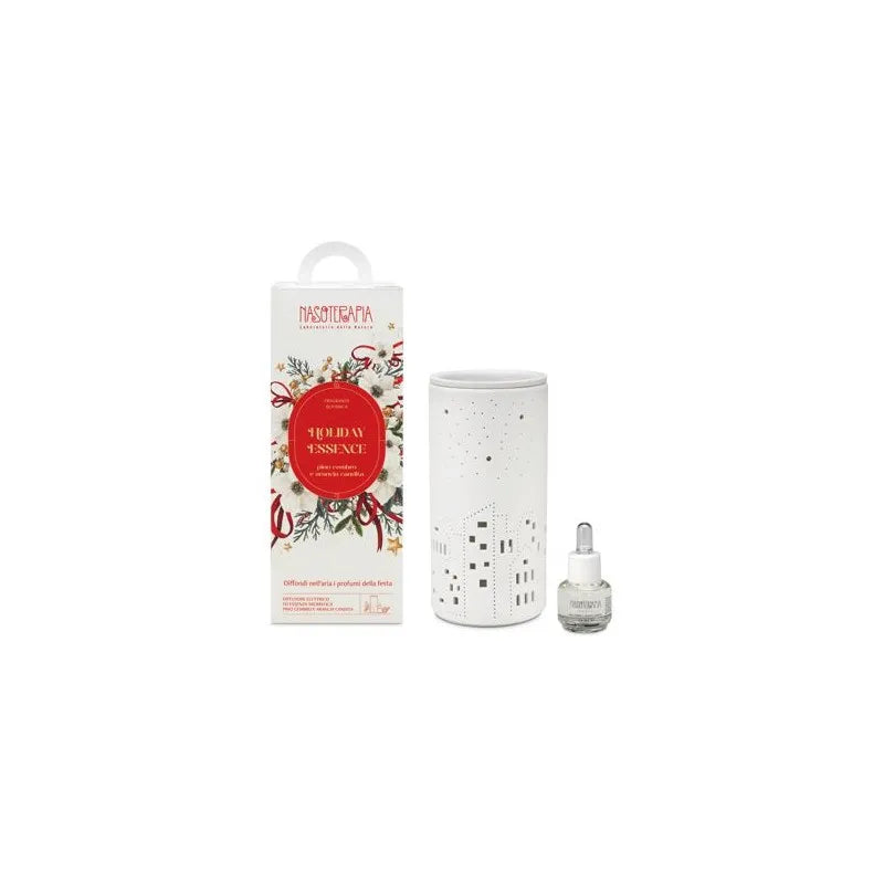 KIT HOLIDAY ESSENCE CON DIFFUSORE ELETTRICO CHRISTMAS TOWN ED ESSENZA AROMATICA